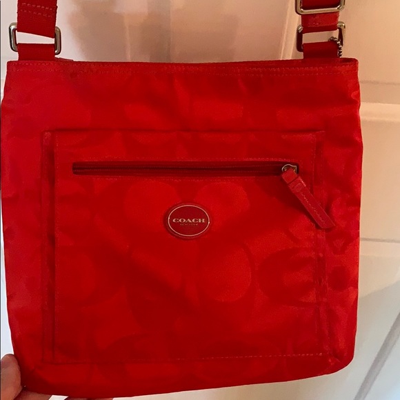 Coach Signature Getaway Nylon Crossbody Bag - Picture 2 of 6